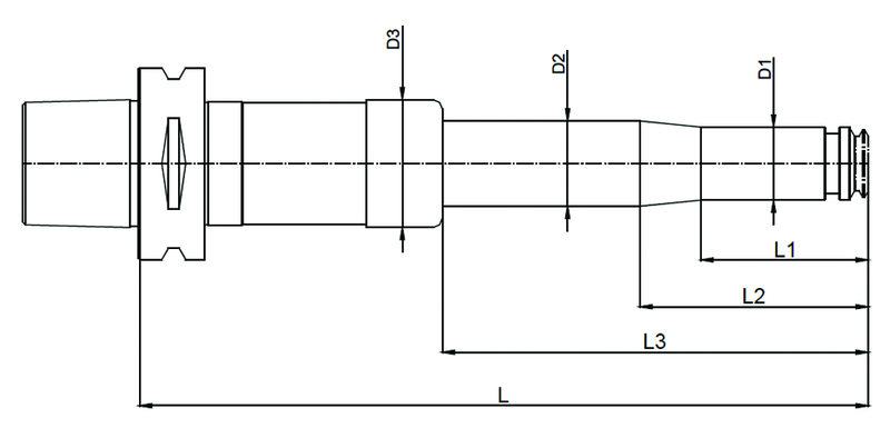 C6 x PG 15 x 240mm XL Capto Capto powRgrip Collet Holder - A1 Tooling