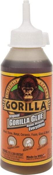 Gorilla Glue - 8 oz Bottle Brown All Purpose Glue - 20 min Working Time - A1 Tooling