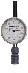 TESA Brown & Sharpe - Depth Gage Indicator Mounting Collet - 1/4 Inch Base Hole Diameter, 3/8-32 Rod Thread, Use with Dial Depth Gages - A1 Tooling