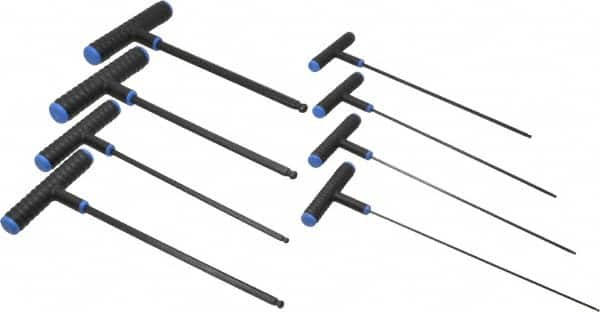 Eklind - 8 Piece T-Handle Hex Key Set - Exact Industrial Supply