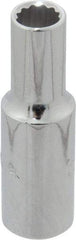 Proto - 3/8" Drive, Deep Hand Socket - 12 Points, 2-1/8" OAL, Chrome Finish - A1 Tooling