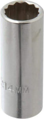 Proto - 3/8" Drive, Deep Hand Socket - 12 Points, 2-1/8" OAL, Chrome Finish - A1 Tooling