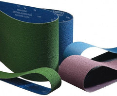 Norton - 3" Wide x 132" OAL, 50 Grit, Ceramic Abrasive Belt - Ceramic, Coarse, Coated, Y Weighted Cloth Backing, Series R981 - A1 Tooling