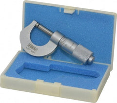 Fowler - 0 to 1/2" Range, 0.001" Graduation, Mechanical Outside Micrometer - Friction Thimble, Accurate to 0.001" - A1 Tooling