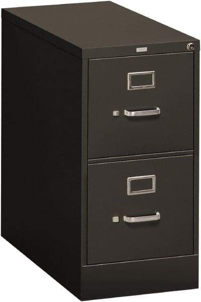 Hon - 15" Wide x 29" High x 26-1/2" Deep, 2 Drawer Vertical File - Steel, Charcoal - A1 Tooling