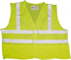 Ability One - High Visibility Vest - CL2 YLW/LIME/SLVR LRG FRONT CLOSE SAFETY VEST - A1 Tooling