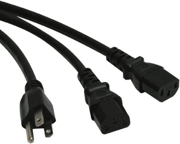 Tripp-Lite - 6' Long, NEMA 5-15P/IEC-320-C-13 Computer Cable - Black, Female, Male - A1 Tooling