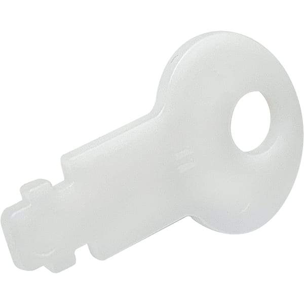 Made in USA - Paper Towel & Toilet Paper Dispenser Key - PLASTIC UNIVERSAL WHT PRO-SOURCE DISPENSER KEY - A1 Tooling