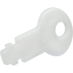 Made in USA - Paper Towel & Toilet Paper Dispenser Key - PLASTIC UNIVERSAL WHT PRO-SOURCE DISPENSER KEY - A1 Tooling