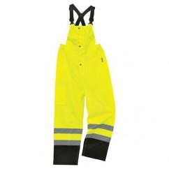 8918BK M LIME SUP BLK BOTT RAIN BIB - A1 Tooling