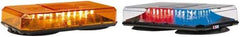 Federal Signal Emergency - Class 1 Joules, Variable Flash Rate, Magnetic Mount Emergency Mini-Lightbar Assembly - Powered by 12 to 24 VDC, Amber & Clear - A1 Tooling