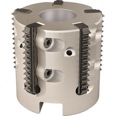 Vargus - 2.323" Cut Diam, 7.874" Max Depth of Cut, 1" Arbor Hole Diam, Internal/External Indexable Thread Mill - Insert Style 25S, 9 Inserts, Toolholder Style RTMC-D, 1.58" OAL - A1 Tooling