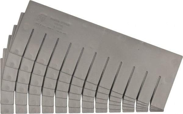 Quantum Storage - 16-1/2" Wide x 6" High, Gray Bin Divider - Use with DG92060 - A1 Tooling