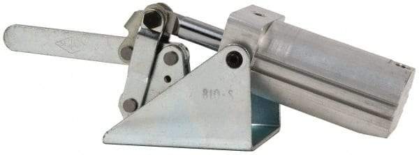 De-Sta-Co - 750 Lb Inner Hold Capacity, Horiz Mount, Air Power Hold-Down Toggle Clamp - 1/8 NPT Port, 145 Max psi, 99° Bar Opening, 45.47mm Height Under Bar - A1 Tooling