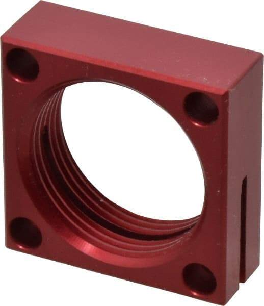 De-Sta-Co - 1-1/8 - 16 Thread, 13/64" Mounting Hole, Aluminum Clamp Mounting Block - 1/2" Thick x 1.38" Long x 1.378" Wide - A1 Tooling