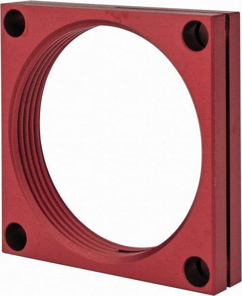 De-Sta-Co - 2-1/4 - 12 Thread, 0.28" Mounting Hole, Aluminum Clamp Mounting Block - 1/2" Thick x 2-1/2" Long x 2-1/2" Wide - A1 Tooling