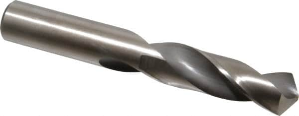 Hertel - 25/32" 118° High Speed Steel Screw Machine Drill Bit - Bright Finish, Right Hand Cut, 3-1/4" Flute Length, 5-1/8" OAL - A1 Tooling