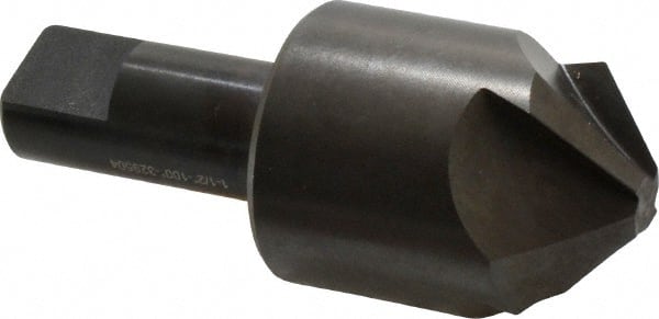 Hertel - 1-1/2" Head Diam, 3/4" Shank Diam, 4 Flute 100° High Speed Steel Countersink - A1 Tooling