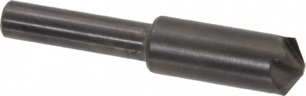 Hertel - 3/8" Head Diam, 1/4" Shank Diam, 4 Flute 120° High Speed Steel Countersink - 1-3/4" OAL, Straight Shank - A1 Tooling