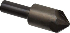 Hertel - 7/8" Head Diam, 1/2" Shank Diam, 4 Flute 90° High Speed Steel Countersink - 2-13/16" OAL, Straight Shank - A1 Tooling