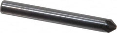 Hertel - 3/16" Head Diam, 3/16" Shank Diam, 6 Flute 82° High Speed Steel Countersink - A1 Tooling