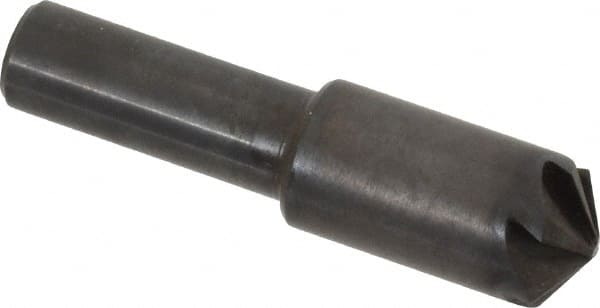 Hertel - 1/2" Head Diam, 3/8" Shank Diam, 6 Flute 120° High Speed Steel Countersink - A1 Tooling