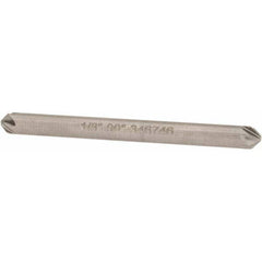 Hertel - 1/8" Head Diam, 1/8" Shank Diam, 6 Flute 90° High Speed Steel Countersink - A1 Tooling