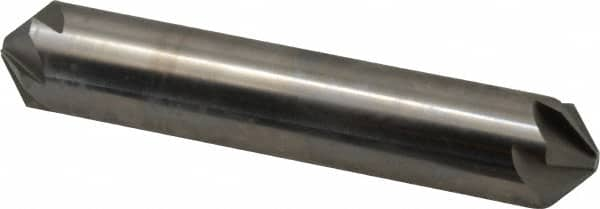 Hertel - 5/8" Head Diam, 5/8" Shank Diam, 6 Flute 100° High Speed Steel Countersink - A1 Tooling