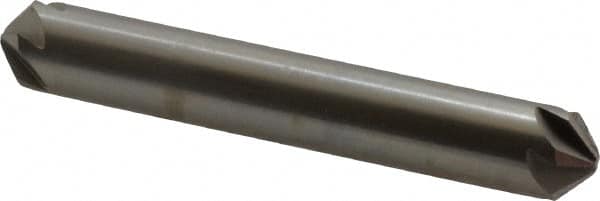 Hertel - 3/8" Head Diam, 3/8" Shank Diam, 6 Flute 100° High Speed Steel Countersink - A1 Tooling