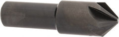 Hertel - 5/8" Head Diam, 1/2" Shank Diam, 6 Flute 90° High Speed Steel Countersink - A1 Tooling