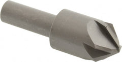 Hertel - 7/8" Head Diam, 1/2" Shank Diam, 6 Flute 90° High Speed Steel Countersink - A1 Tooling