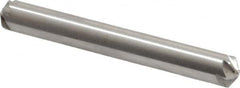 Hertel - 1/4" Head Diam, 1/4" Shank Diam, 6 Flute 120° High Speed Steel Countersink - 2" OAL, Straight Shank - A1 Tooling