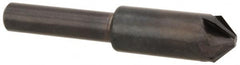 Hertel - 3/8" Head Diam, 1/4" Shank Diam, 6 Flute 90° High Speed Steel Countersink - A1 Tooling