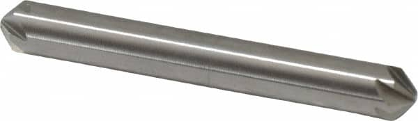 Hertel - 1/4" Head Diam, 1/4" Shank Diam, 6 Flute 100° High Speed Steel Countersink - A1 Tooling