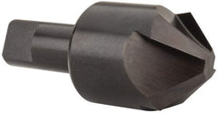 Hertel - 1-1/2" Head Diam, 3/4" Shank Diam, 4 Flute 90° High Speed Steel Countersink - 3-1/2" OAL, Straight Shank - A1 Tooling