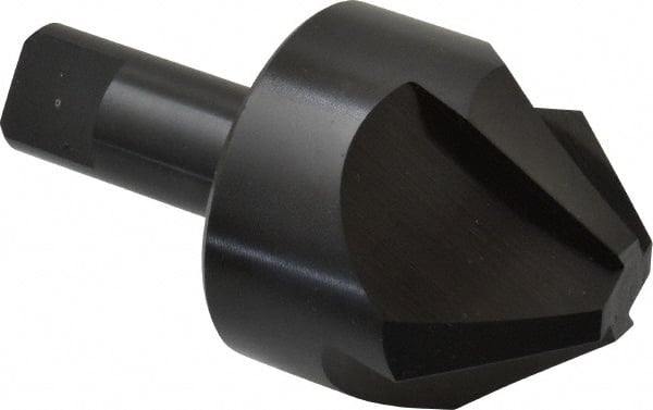 Hertel - 2" Head Diam, 3/4" Shank Diam, 4 Flute 82° High Speed Steel Countersink - A1 Tooling