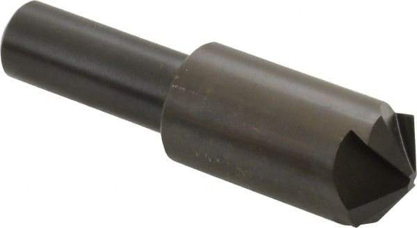 Hertel - 3/4" Head Diam, 1/2" Shank Diam, 4 Flute 120° High Speed Steel Countersink - 2-11/16" OAL, Straight Shank - A1 Tooling