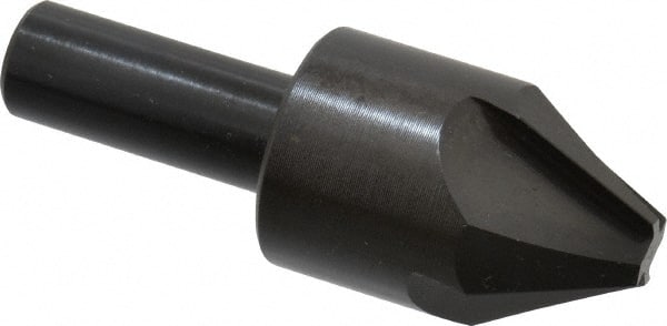 Hertel - 1" Head Diam, 1/2" Shank Diam, 4 Flute 60° High Speed Steel Countersink - A1 Tooling