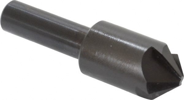 Hertel - 5/8" Head Diam, 3/8" Shank Diam, 4 Flute 100° High Speed Steel Countersink - A1 Tooling