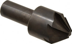 Hertel - 1-3/4" Head Diam, 1" Shank Diam, 6 Flute 82° High Speed Steel Countersink - A1 Tooling