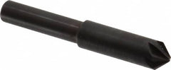 Hertel - 5/16" Head Diam, 1/4" Shank Diam, 6 Flute 90° High Speed Steel Countersink - A1 Tooling