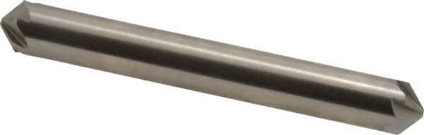 Hertel - 5/16" Head Diam, 5/16" Shank Diam, 6 Flute 100° High Speed Steel Countersink - 2-1/2" OAL, Straight Shank - A1 Tooling