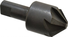 Hertel - 1-1/2" Head Diam, 3/4" Shank Diam, 6 Flute 90° High Speed Steel Countersink - A1 Tooling