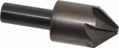 Hertel - 1" Head Diam, 1/2" Shank Diam, 6 Flute 82° High Speed Steel Countersink - A1 Tooling