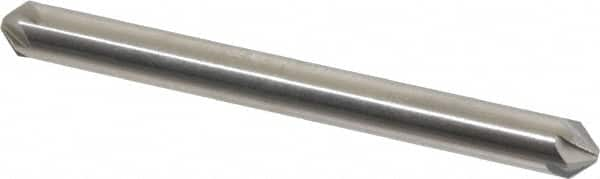 Hertel - 3/16" Head Diam, 3/16" Shank Diam, 6 Flute 90° High Speed Steel Countersink - A1 Tooling