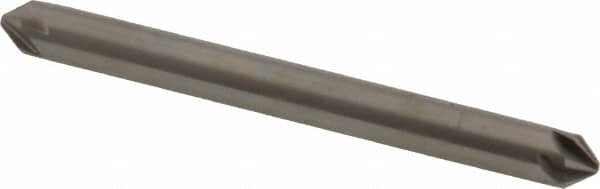 Hertel - 3/16" Head Diam, 3/16" Shank Diam, 6 Flute 82° High Speed Steel Countersink - A1 Tooling