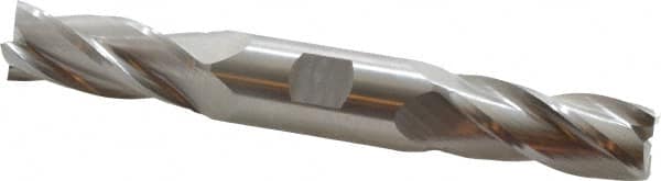 Hertel - 20mm, 1-7/8" LOC, 7/8" Shank Diam, 6-1/8" OAL, 4 Flute, High Speed Steel Square End Mill - Double End, Uncoated - A1 Tooling