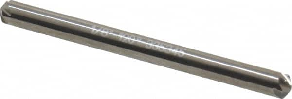 Hertel - 1/8" Head Diam, 1/8" Shank Diam, 6 Flute 120° Solid Carbide Countersink - A1 Tooling