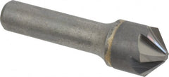 Hertel - 3/4" Head Diam, 1/2" Shank Diam, 6 Flute 100° Solid Carbide Countersink - A1 Tooling