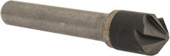 Hertel - 1/2" Head Diam, 3/8" Shank Diam, 6 Flute 100° Solid Carbide Countersink - A1 Tooling